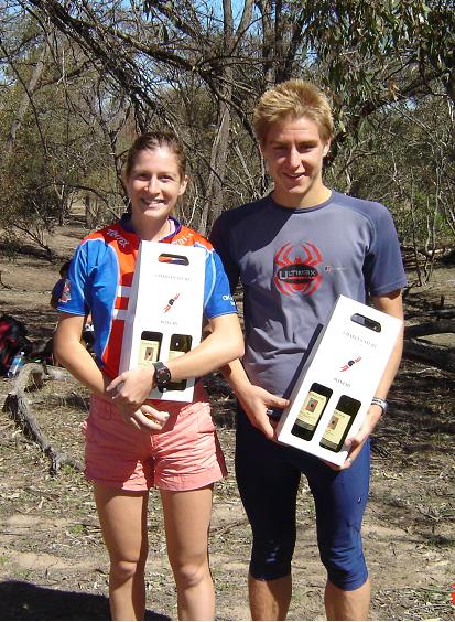 Mace & Julian with their prizes