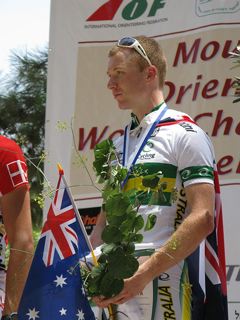 AJ on the podium